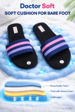 Striped Slip-On Flip-Flops